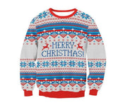 New Unisex Men Women 2026 Ugly Christmas Sweater For Holidays Santa Elf Christmas Printed Novelty Autumn Winter Blouses Clothing