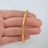 Anniyo 1 Piece/Openable Gold Plated Bangles for Women Girl Ethiopian Jewelry African Metal Bracelet Arab Middle East #205806