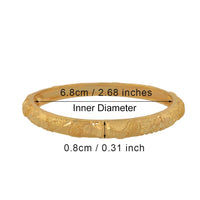 Anniyo 4PCS/LOT, CANNOT OPEN,Wholesale Ethiopian Bangles for Women Gold Color African Bracelet Jewelry Middle East  #087006M