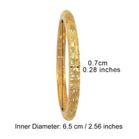 Anniyo 4PCS/Lot Ethiopian Bride Bangle for Women Gold Color Wholesale Dubai Bracelet African Arab Jewelry Fancy  @086106