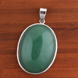 Crystal Quartz Oval Stone Pendant Natural Rose Quartz Tiger Eye Labradorite Agate Stone Pendant Wedding Decoration Charm Jewelry