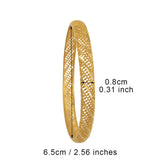 Anniyo 4 Pieces/Lot Ethiopian Gold Color Bangle for Women Dubai Bride Wedding Bracelet African Arab Jewelry Middle East @086006