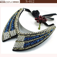 Chokers Crystal Necklaces Brilliant Jewelry for Women,New Arrival 2014  Five plum Flower Woman Coat Collar Necklace