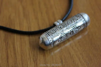 SL027 Tibetan 925 sterling silver Prayer box Pendants Tibet Eight Auspicious Cylinder GAU Box Amulet Handmade Nepal Jewelry