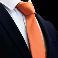 GUSLESON Quality Jacquard Woven Silk Solid Tie for Men 8cm Classic Plain Necktie Red Navy Gold Yellow Ties for Wedding Business