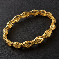 Anniyo 4 Pieces/Lot Wholesale Ethiopian Gold Color Bangles Factory Price The Style of African Middle East Dubai Jewelry @086206