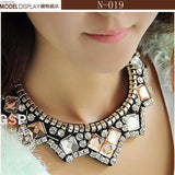 Chokers Crystal Necklaces Brilliant Jewelry for Women,New Arrival 2014  Five plum Flower Woman Coat Collar Necklace