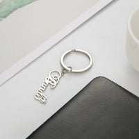 Sipuris Personalized Custom Name Letter Keyring Unique Stainless Steel Key Chain For Women Man Customization Keychain Gifts New
