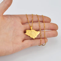 Anniyo Saudi Arabia With Medina & Mecca City Name Pendant Necklace Jewelry @213421