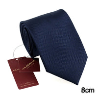 Banquet England Style Necktie Journalist Stripe Shape Waterproof Tie Men Formal Business Navy Solid Suit Evening Dress Neck Tie