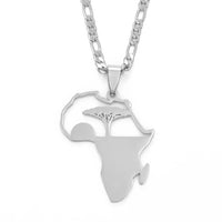 Anniyo African Tree & Sunrise Pendant Necklaces for Men Women Girls,My Home in Africa Jewelry Gold Color Birthday G #112121