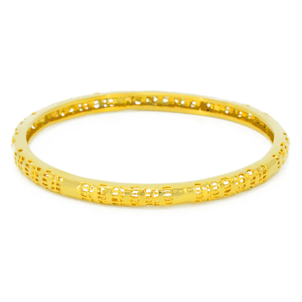 Anniyo 6.7cm Bangles for Women's,Small Charm Bangle Gold Color & Copper Bracelet Jewelry Birthday party Items #048302