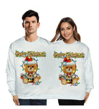 Double Christmas Sweater holiday spoof 3D digital printing couples two-piece Ugly Christmas Sweater Siamese Crew Autumn Winter