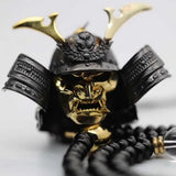Robbery Ghost Warrior Japanese Samurai Undead Sterling Silver S925 Pendant Men and Women Domineering Necklace
