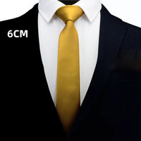GUSLESON Men Solid Navy Blue Classic Ties for Bridegroom Green Color 6cm Slim Neck Ties for Wedding Tie Skinny Groom Tie for Men