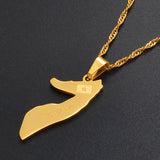 Anniyo 2.9CM Somalia Map Necklaces for Women Girl Gold Color Jewelry Soomaaliya Charms Pendant Somali Country Maps #020921