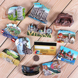 Magnetic refrigerator magnets Italy Switzerland Chile Austria European  countries Tourist attractions souvenir Home decoration
