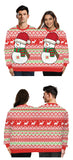 Double Christmas Sweater holiday spoof 3D digital printing couples two-piece Ugly Christmas Sweater Siamese Crew Autumn Winter