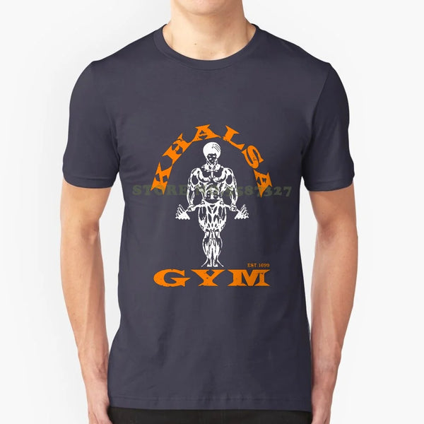 Khalsa Gym Summer Funny T Shirt For Men Women Sikh Punjab Punjabi Sikhi India Khanda Sardar Son Of A Sardar Singh Turban Singh