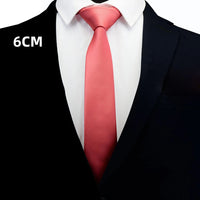 GUSLESON Men Solid Navy Blue Classic Ties for Bridegroom Green Color 6cm Slim Neck Ties for Wedding Tie Skinny Groom Tie for Men
