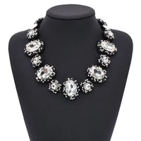 Luxury Austrian Crystal Glass Choker Necklace Women Jewelry Best Friendship Statement Necklaces Pendants For Bridal Wedding