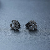 OM SYMBOL AUM STUD EARRING STAINLESS STEEL YOGA AND MEDITATION UNISEX JEWELRY GIFTS FOR YOGA LOVERS