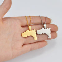 Anniyo Tigray Region Ethiopia Pendant Chain Necklaces African Jewelry for Women Girls #180521