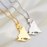 Anniyo Nicaragua Map With Cities Pendant Necklaces Silver Color/Gold-Plated Jewelry Nicaraguan Jewelry @266821
