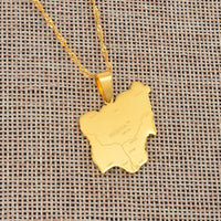 Anniyo Nigeria Map Pendant Necklaces,Country Maps Africa Nigerians Maps With City Name Jewelry @008421
