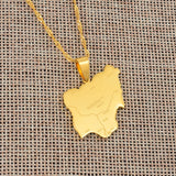 Anniyo Nigeria Map Pendant Necklaces,Country Maps Africa Nigerians Maps With City Name Jewelry @008421