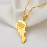 Anniyo Armenia Map Pendant Necklaces Jewellery Country Maps Armenians Jewelry Fashion Items #002121