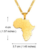 Anniyo Africa Map & Country Name Pendant Necklaces for Women Men African Maps Jewelry Nigeria,Congo,Ghana,Sudan,Somalia #233921