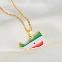 Anniyo Somaliland Pendant Necklaces for Men Women Gold Color Jewelry #263421