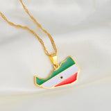 Anniyo Somaliland Pendant Necklaces for Men Women Gold Color Jewelry #263421