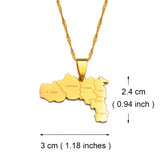 Anniyo Gold Color and Silver for Ethiopia Tigray Region Pendant Necklaces African Jewelry #237721