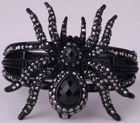 Spider bangle bracelet halloween bling jewelry gifts for women antique gold silver color wholesale dropshipping A04