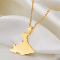 Anniyo Ethiopia Ogaden Region Pendant Necklace for Women Men Jewelry #209521