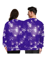 Double Christmas Sweater holiday spoof 3D digital printing couples two-piece Ugly Christmas Sweater Siamese Crew Autumn Winter