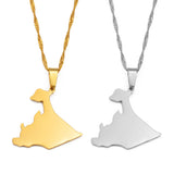 Anniyo Ethiopia Ogaden Region Pendant Necklace for Women Men Jewelry #209521