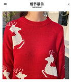 Christmas Sweater Women Autumn Winter Korean Loose Pullover Deer Sweater Men and Woman Oversized Sweaters Couples