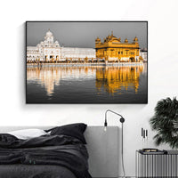 Sikhism Canvas Painting Golden Temple Amritsar Posters Wall Art Hindu Religion Holy Land Pictures for Living Room Decor Cuadros