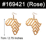 Anniyo 7cm African Map Earrings Big Exaggerate Larger Earring Stud Africa Ornaments Traditional Ethnic Hyperbole Jewelry #169421