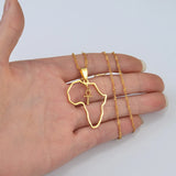 Anniyo Egyptian Cross Ankh Symbol Pendant Necklaces Women Girls Africa Map Jewelry Egypt Hieroglyphs Nile Key @177721