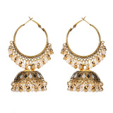 Pendientes Gypsy Ethnic Round Bells Indian Jewelry Earrings Vintage Tribe Jhumka Earrings Kolczyki Wedding Jewelry