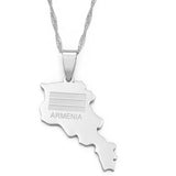 Anniyo Armenia Map Pendant Necklaces Jewellery Country Maps Armenians Jewelry Fashion Items #002121