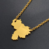 Anniyo Venezuela Map and Flag Necklace for Women Gold Color Jewelry Maps of Venezuelan @013221