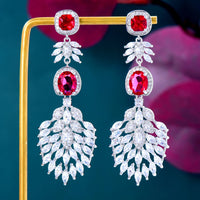 GODKI  Trendy Indian Kundan Engagement Earring For Women Wedding Party African Dubai Bridal Jewelry boucle d'oreille femme Gift