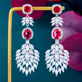 GODKI  Trendy Indian Kundan Engagement Earring For Women Wedding Party African Dubai Bridal Jewelry boucle d'oreille femme Gift