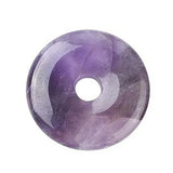 Natural Healing Amethyst Crystal Lapis Lazuli Labradorite Stone 30mm Donut Beads Reiki Chakra Pendant Fit Necklace Jewelry DIY