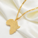 Anniyo Africa Map Pendant Necklaces Women Men Silver Color/Gold Color African Ethnic Jewelry  #077621B
